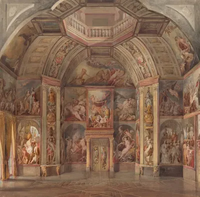 East Wall Of The Oranjezaal Huis Ten Bosch The Hague