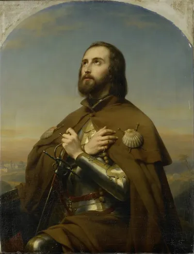 Eberhard 1445 96 Duke Of Wurtemberg As A Pilgrim In The Holy Land