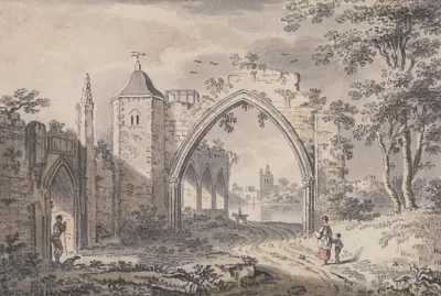 Ecclesiastical Ruins Beside The Thames