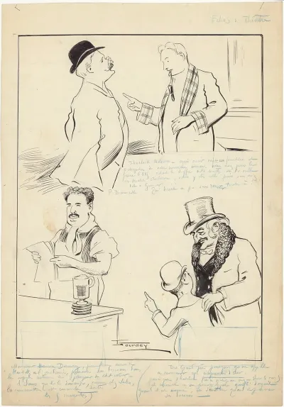 Echos De Theatre Pierre Decourcelle Et Maurice Donnay