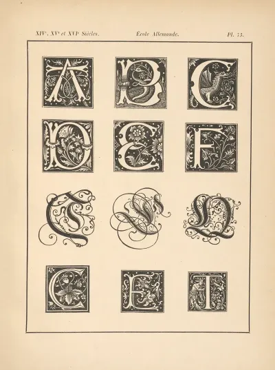 Ecole‎ ‎allemande ‎ ‎ ‎‎douze‎ ‎lettres‎ ‎initiales‎