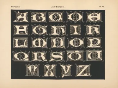 Ecole‎ ‎espagnole ‎ ‎ ‎alphabet‎ ‎oncial