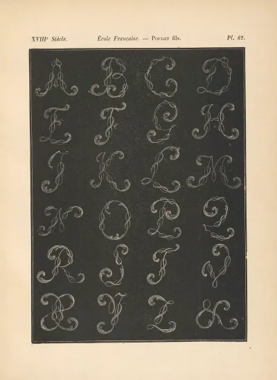 Ecole‎ ‎francaise Pouget‎ ‎fils Alphabet‎ ‎initiales‎ ‎liacees 2