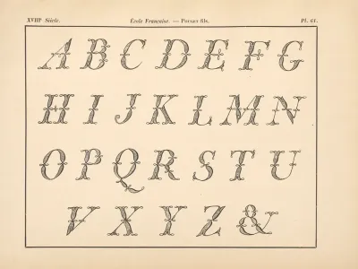 Ecole%e2%80%8e %e2%80%8efrancaise Pouget%e2%80%8e %e2%80%8efils Alphabet%e2%80%8e %e2%80%8einitiales%e2%80%8e %e2%80%8eliacees