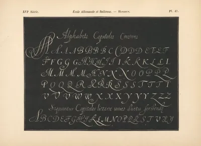 Ecoles‎ ‎allemande‎ Et‎ ‎italienne Hondius Alphabet‎ ‎de‎ ‎trois‎ ‎sortes‎ ‎de‎