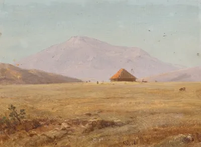 Ecuador Mountain Plateau With Hut