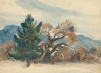 Edge Of The Forest In Autumn