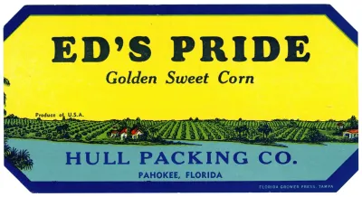 Eds Pride Golden Sweet Corn Label