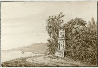 Een Antiek Monument In De Omgeving Van Taragone