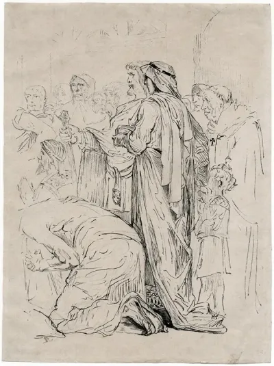 Een Groep Mensen Volgt Een Kerkdienst