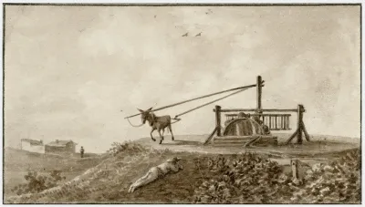 Een Waterput Met Raderwerk En Trekezel 5