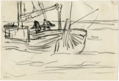 Een Zeilschip Op Zee