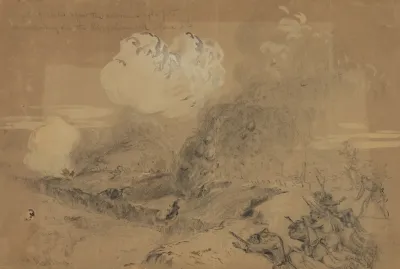 Effects Of Shells Upon The Enemies Rifle Pits At The Crossing Over The Rappahannock June 5th