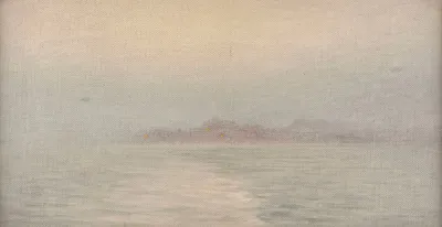 Effet De Brume Sur La Mer