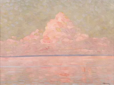 Effet De Lumiere Sur Un Lac Au Coucher Du Soleil
