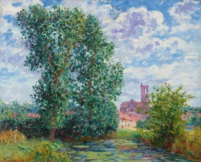 Effet De Soleil Par Temps Dorage Larchant