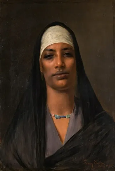 Egyptian Woman With A Lapis Necklace