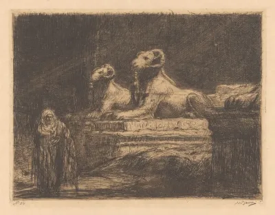 Egyptische Tempelwachters