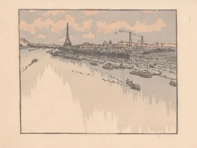 Eiffeltoren Gezien Van Het Viaduct Van Auteuil