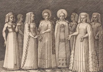 Eight Ladies In Ancient Costumes