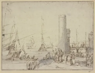 Ein Hafen Mit Einem Leuchtturm