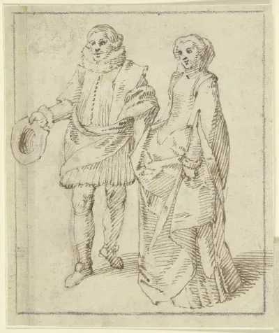 Ein Kavalier Mit Seiner Dame