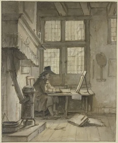 Ein Maler In Seinem Atelier Selbstbildnis