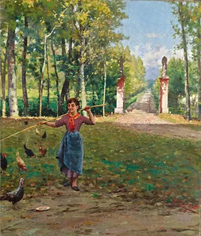 Eingang Der Villa Camerini