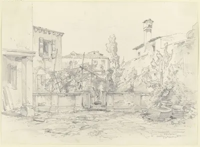 Eingang Zu Einem Garten In Venedig