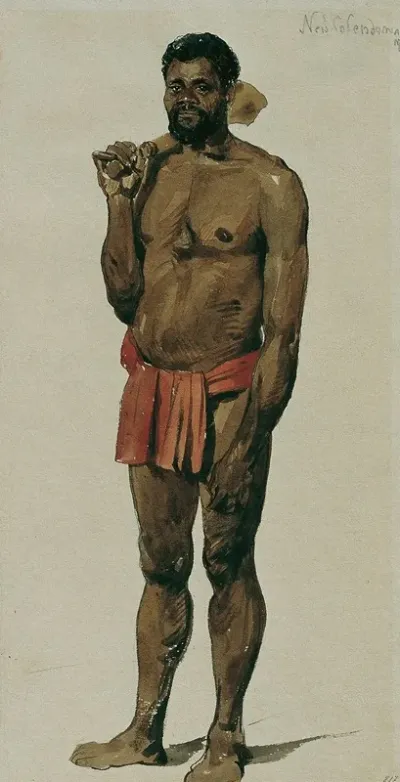 Eingeborener Von Neukaledonien