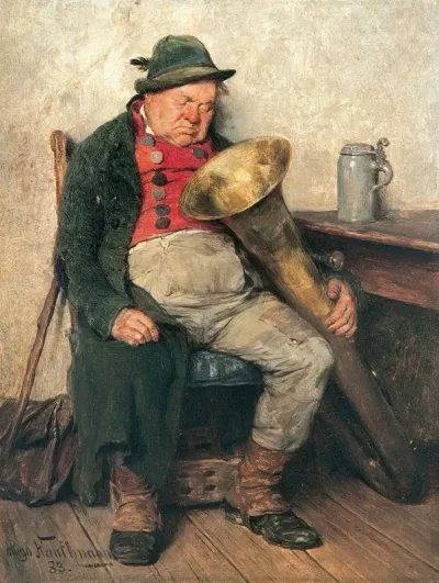 Eingeschlafener Tubist