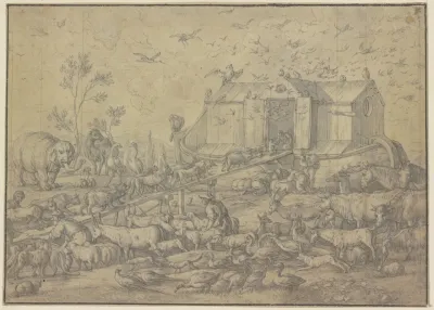 Einzug Der Tiere In Die Arche Noah