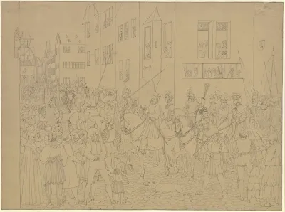 Einzug Kaiser Rudolfs Von Habsburg In Basel