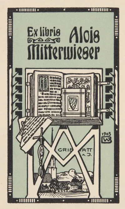 Ekslibris Alois Mitterwieser