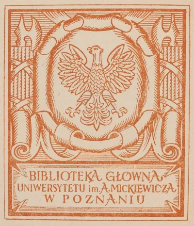 Ekslibris Biblioteki Uniwersytetu Adama Mickiewicza W Poznaniu Wersja Duza