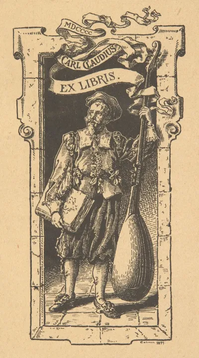 Ekslibris Carl Claudius 1855 1931