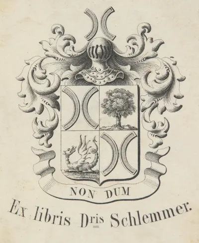 Ekslibris Dr Josepha Schlemmera