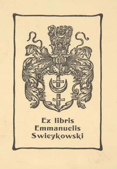 Ekslibris Emmanuela Swieykowskiego 1874 1909
