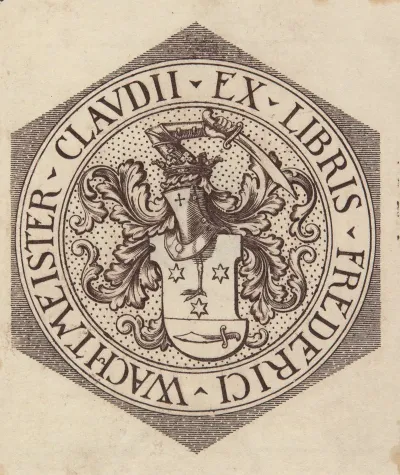Ekslibris Frederici Wachtmeister Claudii