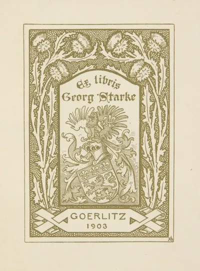 Ekslibris Georg Starke Goerlitz 2