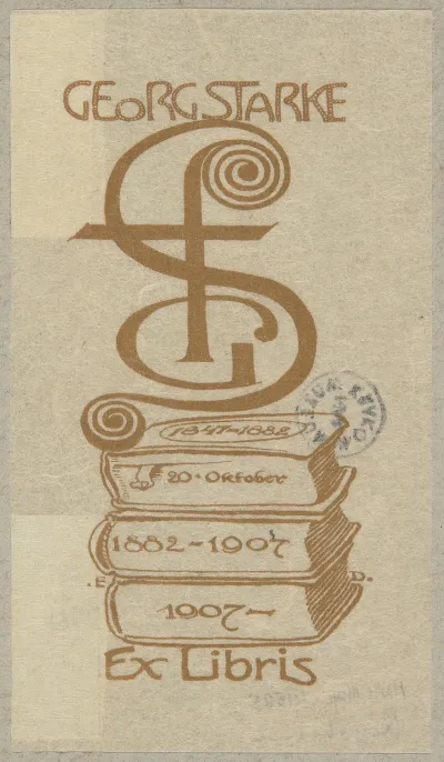 Ekslibris Georg Starke Goerlitz 3
