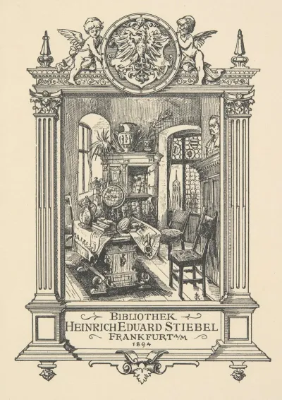 Ekslibris Heinricha Eduarda Stiebela