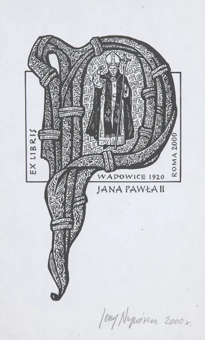 Ekslibris Jubileuszowy Jana Pawla Ii 1920 2005 2