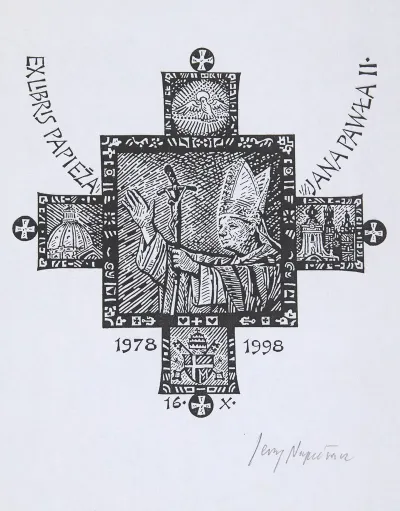 Ekslibris Jubileuszowy Jana Pawla Ii 1920 2005