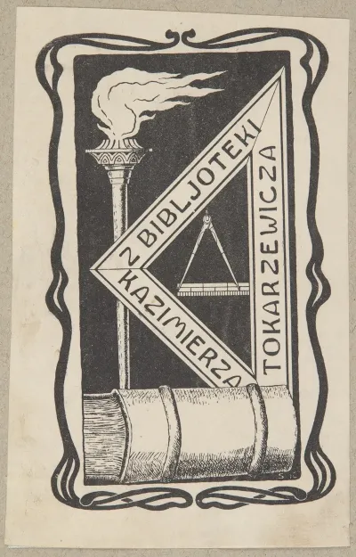 Ekslibris Kazimierza Tokarzewicza Ur 1874