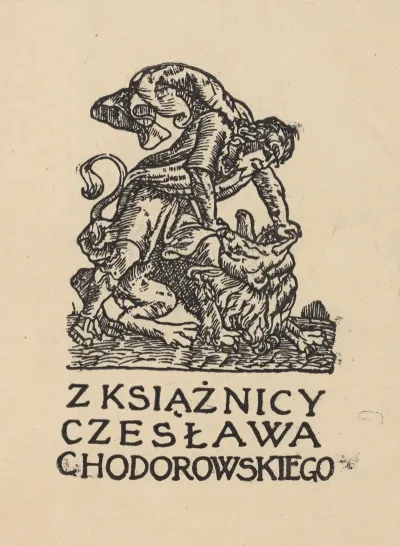 Ekslibris Ks Czeslawa Chodorowskiego