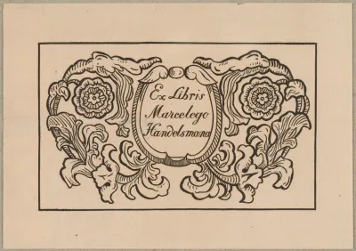 Ekslibris Marcelego Handelsmana 1882 1945