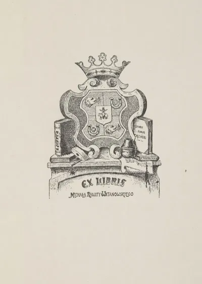 Ekslibris Michala Rawity Witanowskiego 1859 1943