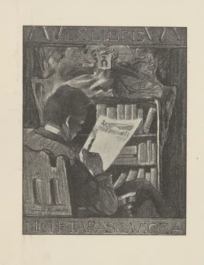Ekslibris Michala Tarasiewicza 1871 1923 Maly