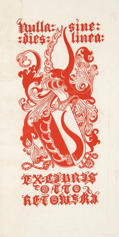 Ekslibris Ottona Retowskiego 1849 1925